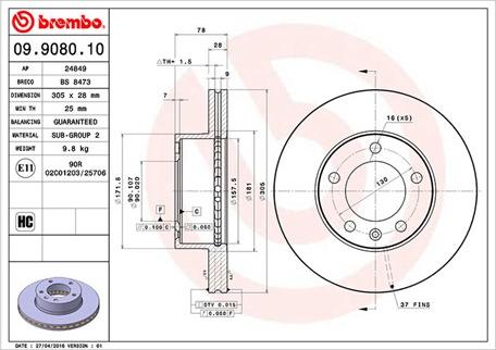 Magneti Marelli 360406008900 - Disque de frein cwaw.fr