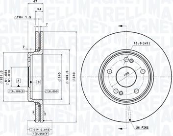 Magneti Marelli 360406008601 - Disque de frein cwaw.fr