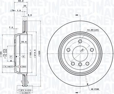 Magneti Marelli 360406003901 - Disque de frein cwaw.fr