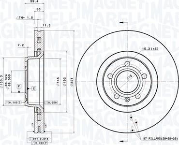 Magneti Marelli 360406002401 - Disque de frein cwaw.fr