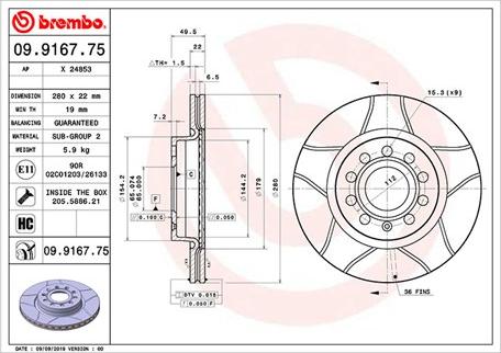 Magneti Marelli 360406002005 - Disque de frein cwaw.fr