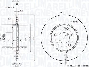 Magneti Marelli 360406007501 - Disque de frein cwaw.fr