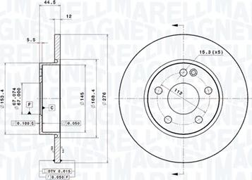 Magneti Marelli 360406007101 - Disque de frein cwaw.fr