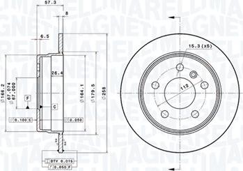 Magneti Marelli 360406007801 - Disque de frein cwaw.fr