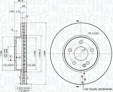 Magneti Marelli 360406007301 - Disque de frein cwaw.fr