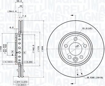 Magneti Marelli 360406014601 - Disque de frein cwaw.fr