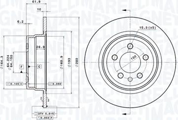 Magneti Marelli 360406014701 - Disque de frein cwaw.fr