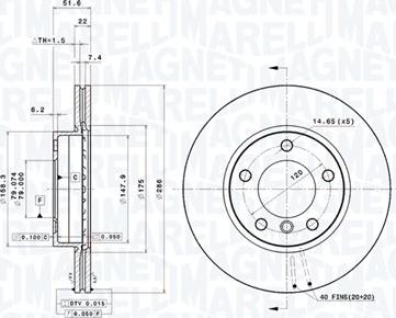 Magneti Marelli 360406016001 - Disque de frein cwaw.fr