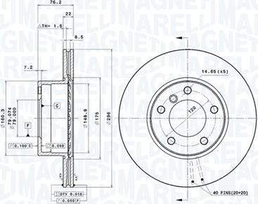 Magneti Marelli 360406016301 - Disque de frein cwaw.fr