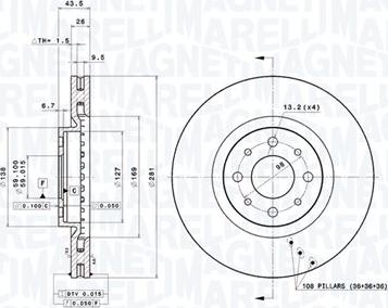 Magneti Marelli 360406010400 - Disque de frein cwaw.fr