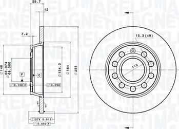 Magneti Marelli 360406013401 - Disque de frein cwaw.fr