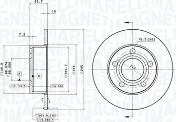 Magneti Marelli 360406012901 - Disque de frein cwaw.fr