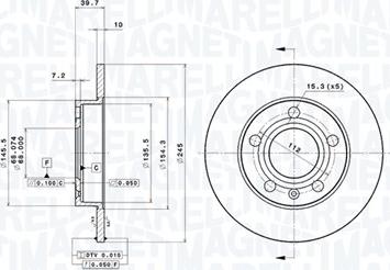 Magneti Marelli 360406012201 - Disque de frein cwaw.fr