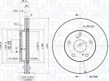 Magneti Marelli 360406089701 - Disque de frein cwaw.fr