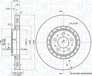 Magneti Marelli 360406085801 - Disque de frein cwaw.fr