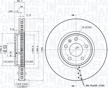 Magneti Marelli 360406081501 - Disque de frein cwaw.fr