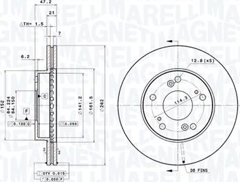 Magneti Marelli 360406081001 - Disque de frein cwaw.fr