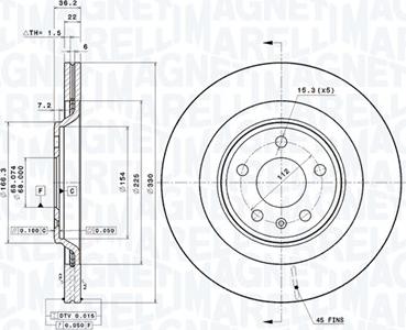 Magneti Marelli 360406081701 - Disque de frein cwaw.fr