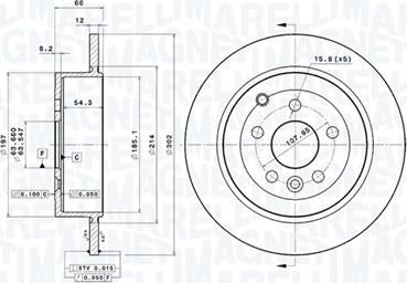 Magneti Marelli 360406088501 - Disque de frein cwaw.fr