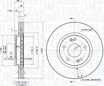 Magneti Marelli 360406087900 - Disque de frein cwaw.fr