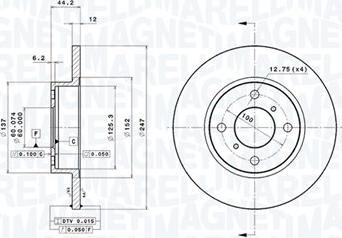 Magneti Marelli 360406039401 - Disque de frein cwaw.fr