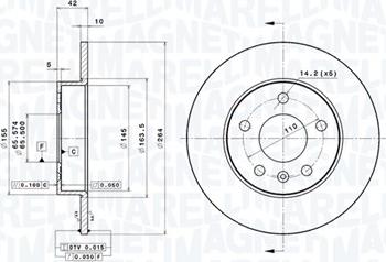 Magneti Marelli 360406039001 - Disque de frein cwaw.fr