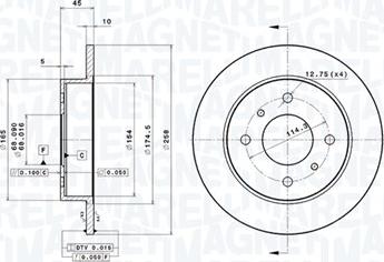 Magneti Marelli 360406035701 - Disque de frein cwaw.fr