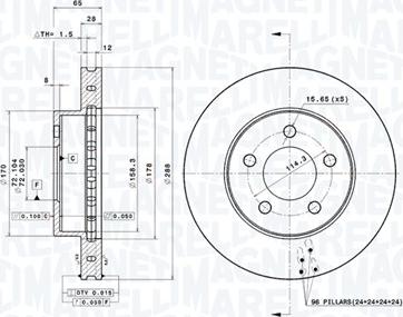 Magneti Marelli 360406030001 - Disque de frein cwaw.fr