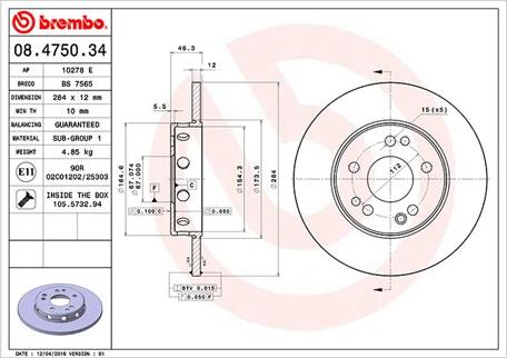 Magneti Marelli 360406031100 - Disque de frein cwaw.fr