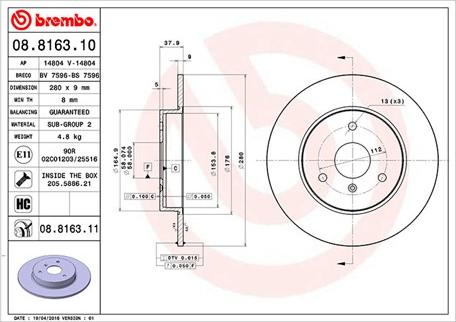 Magneti Marelli 360406033800 - Disque de frein cwaw.fr