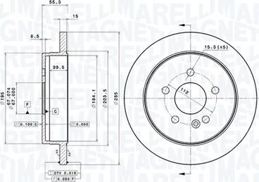 Magneti Marelli 360406033701 - Disque de frein cwaw.fr