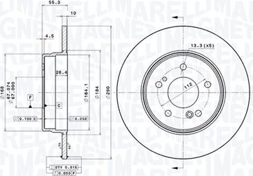 Magneti Marelli 360406032001 - Disque de frein cwaw.fr