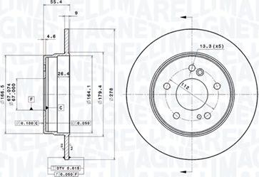 Magneti Marelli 360406032101 - Disque de frein cwaw.fr