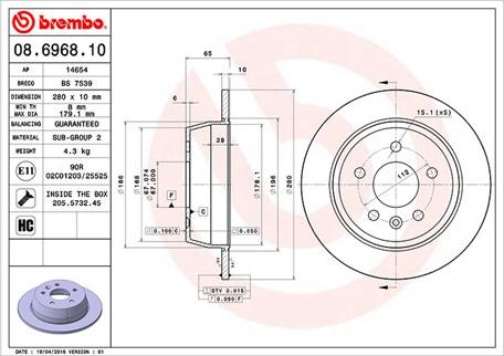 Magneti Marelli 360406032300 - Disque de frein cwaw.fr