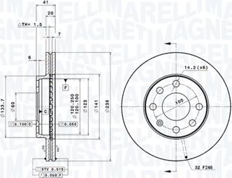 Magneti Marelli 360406037301 - Disque de frein cwaw.fr