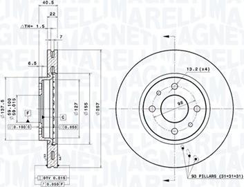 Magneti Marelli 360406029401 - Disque de frein cwaw.fr