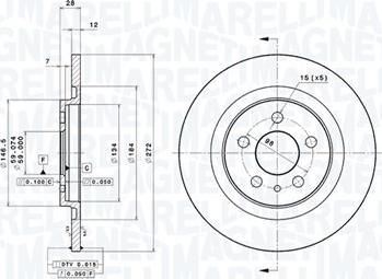 Magneti Marelli 360406029701 - Disque de frein cwaw.fr