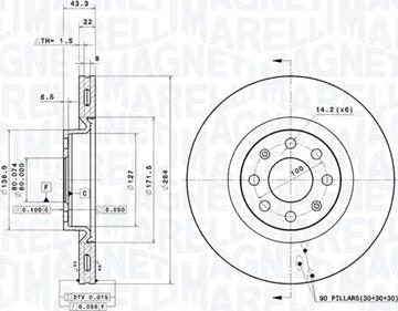 Magneti Marelli 360406024101 - Disque de frein cwaw.fr