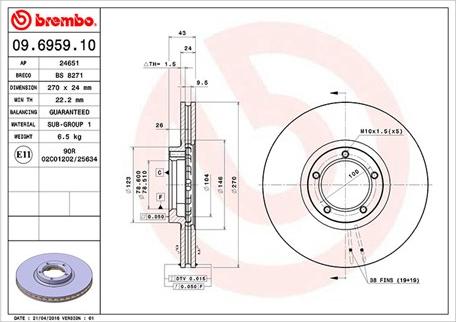 Magneti Marelli 360406025900 - Disque de frein cwaw.fr