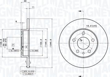 Magneti Marelli 360406021701 - Disque de frein cwaw.fr