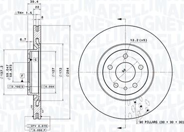 Magneti Marelli 360406028901 - Disque de frein cwaw.fr