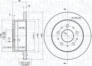 Magneti Marelli 360406023500 - Disque de frein cwaw.fr