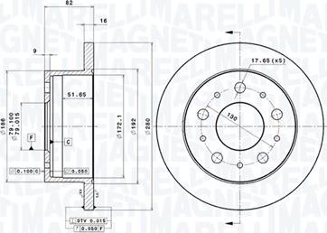 Magneti Marelli 360406023600 - Disque de frein cwaw.fr