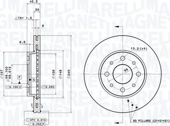 Magneti Marelli 360406023700 - Disque de frein cwaw.fr