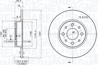 Magneti Marelli 360406079001 - Disque de frein cwaw.fr