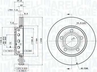 Magneti Marelli 360406075401 - Disque de frein cwaw.fr