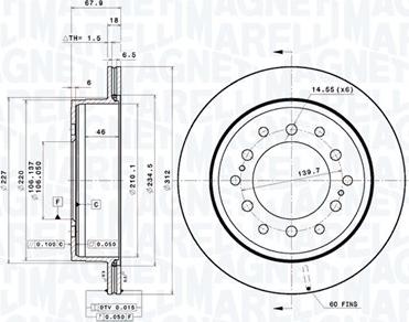 Magneti Marelli 360406071401 - Disque de frein cwaw.fr