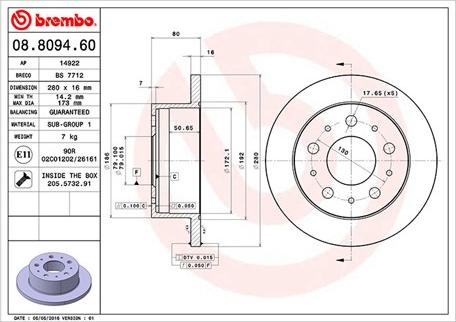 Magneti Marelli 360406072800 - Disque de frein cwaw.fr