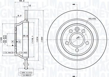 Magneti Marelli 360406077500 - Disque de frein cwaw.fr