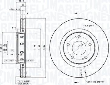 Magneti Marelli 360406077101 - Disque de frein cwaw.fr